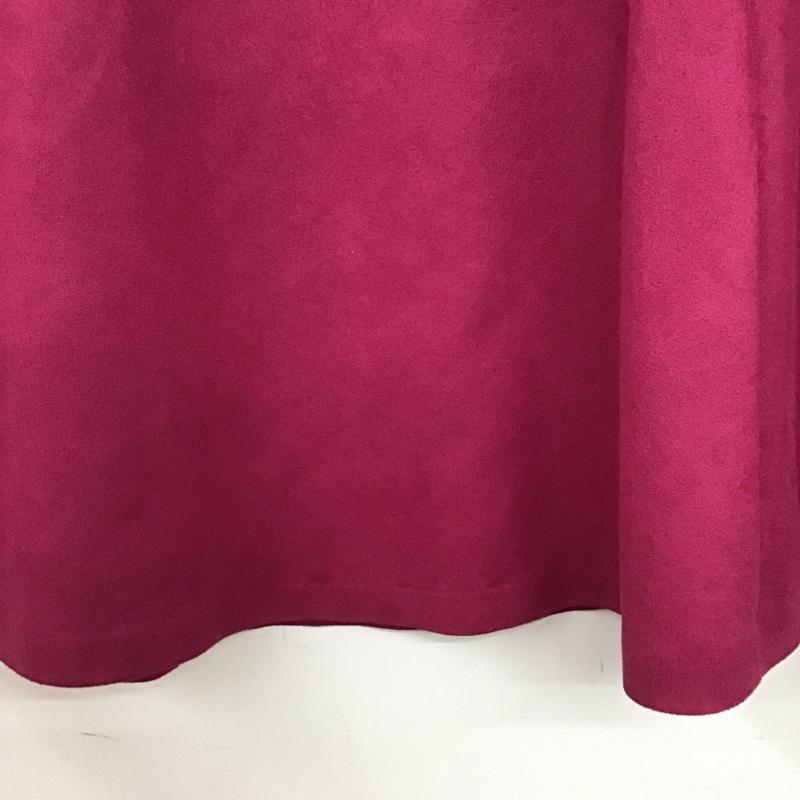 ナチュラルビューティーベーシック NATURAL BEAUTY BASIC スカート ひざ丈スカート M 無地 桃 / ピンク /  レディース USED 古着 中古 10150837