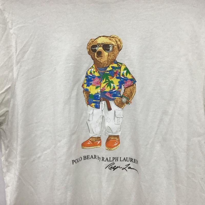 ポロラルフローレン POLO RALPH LAUREN Tシャツ 半袖 半袖カットソー プリントTシャツ クルーネックカットソー XL プリント 白 / ホワイト /  メンズ USED 古着 中古 10150254