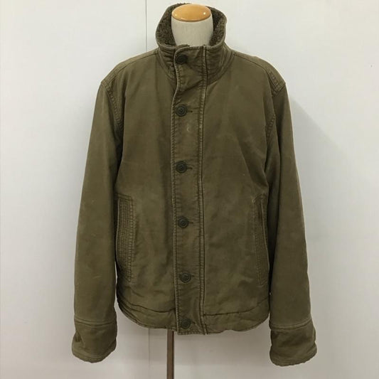 アバクロンビーアンドフィッチ ABERCROMBIE&FITCH ジャケット、上着 ジャンパー、ブルゾン ジップアップジャケット ジャンパー ジャケット カジュアルジャケット ミリタリージャケット L 無地 カーキ / カーキ /  メンズ USED 古着 中古 10109810