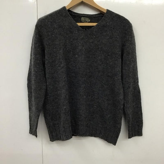 カルバン・クライン Calvin Klein ニット、セーター 長袖 M 無地 灰 / グレー /  メンズ USED 古着 中古 10120165