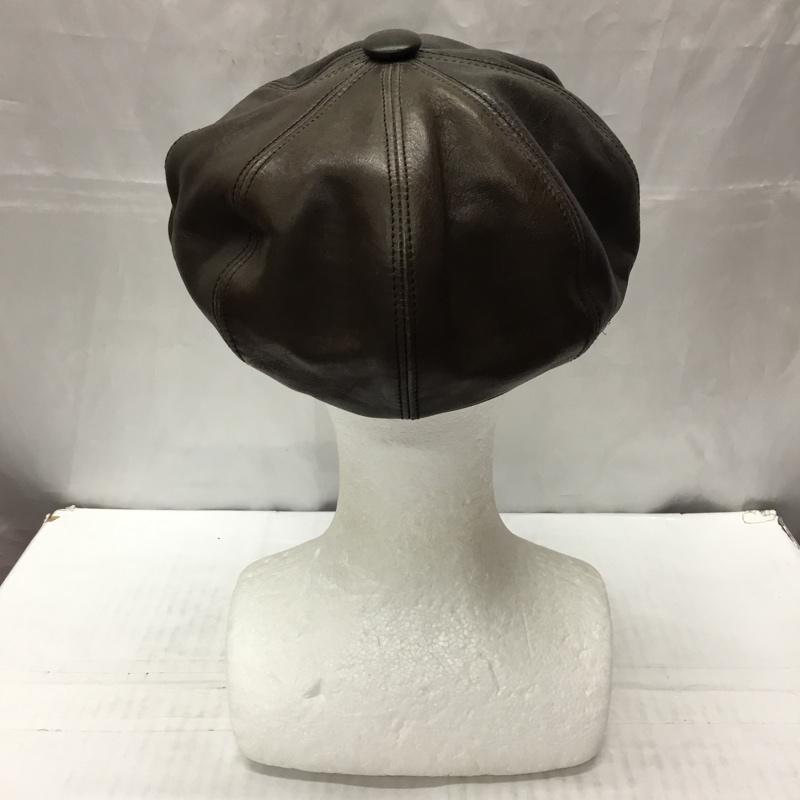 フラットヘッド The Flat Head 帽子 キャップ レザー キャスケット 馬革 無地 ダークブラウン / ダークブラウン /  メンズ USED 古着 中古 10111822