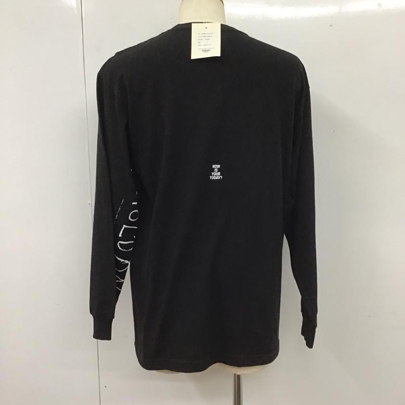 トゥデイエディション TODAY edition Tシャツ 長袖 20AWSS-15 LS TEE ロンT タグ付き ドクロ L ロゴ、文字 黒 / ブラック /  メンズ USED 古着 中古 10112661