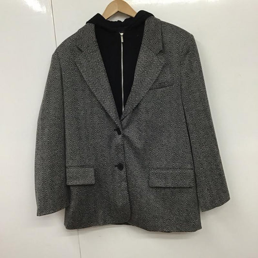 ザラ ZARA ジャケット、上着 ジャケット、ブレザー 4387 368 812 COMBINED HERRINGBONE BLAZER M  黒 / ブラック / X 白 / ホワイト /  レディース USED 古着 中古 10131332