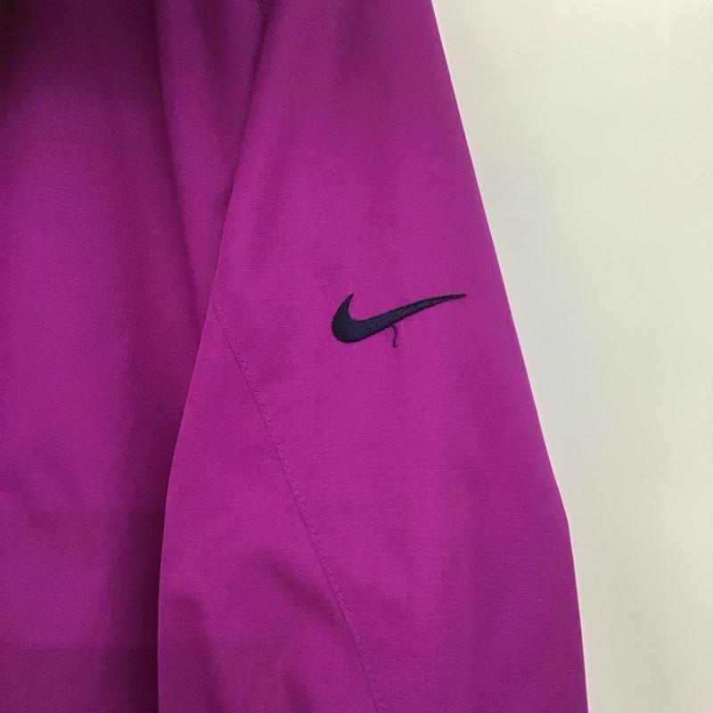 ナイキ NIKE ジャケット、上着 ジャケット、ブレザー ジップアップジャケット ナイロンジャケット アウター L 無地 紫 / パープル /  メンズ USED 古着 中古 10130057