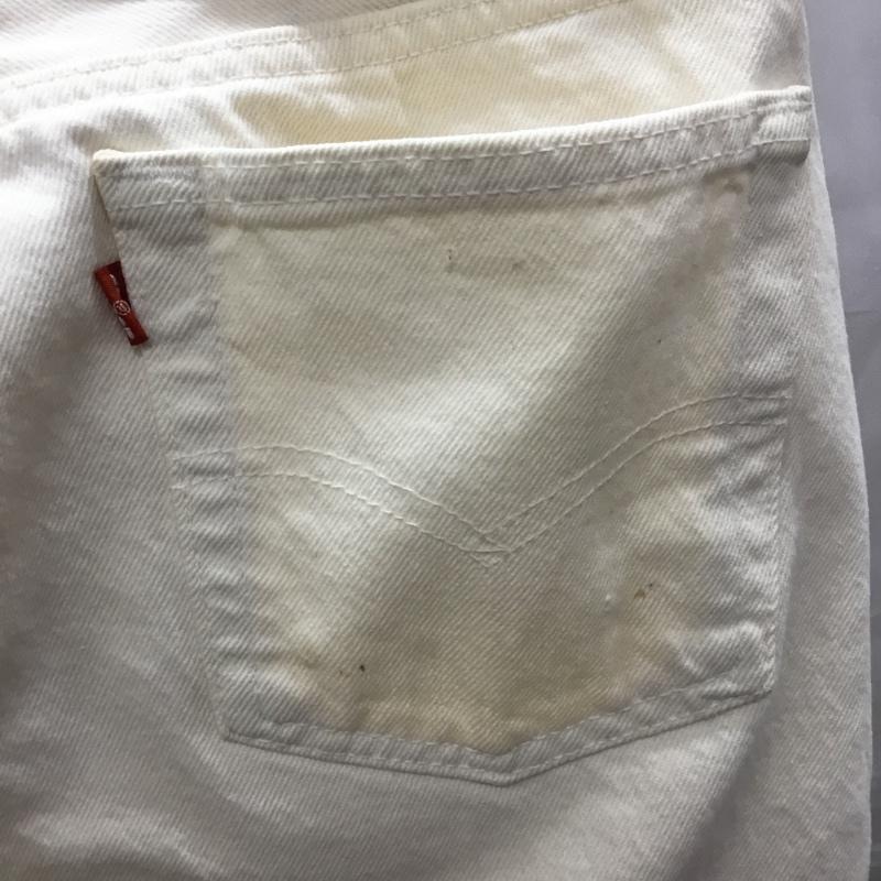 リーバイストラウスアンドコー Levi Strauss & co. パンツ デニム、ジーンズ デニムパンツ ストレートパンツ ジーンズ 31インチ 無地 白 / ホワイト /  メンズ USED 古着 中古 10121108