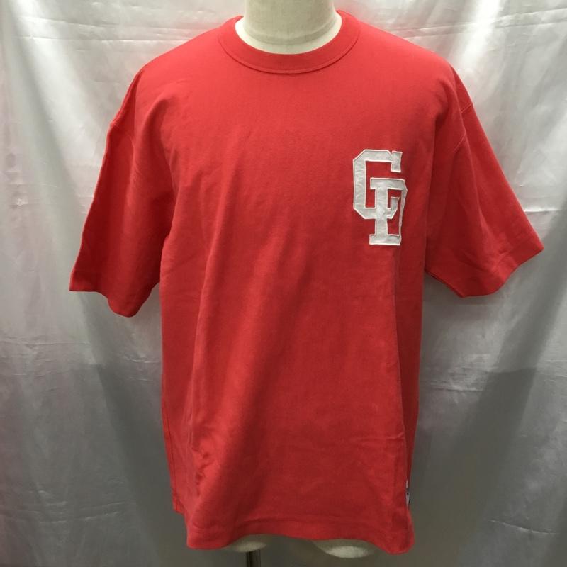 ベイフロー BAYFLOW Tシャツ 半袖 半袖カットソー プリントTシャツ クルーネックカットソー 4 ロゴ、文字 赤 / レッド /  メンズ USED 古着 中古 10114356