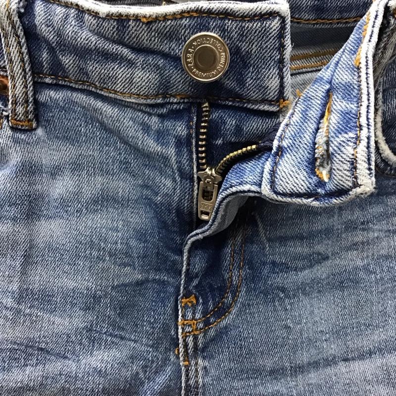 ザラ ZARA パンツ デニム、ジーンズ 40 無地 水色 / ライトブルー /  レディース USED 古着 中古 10123436