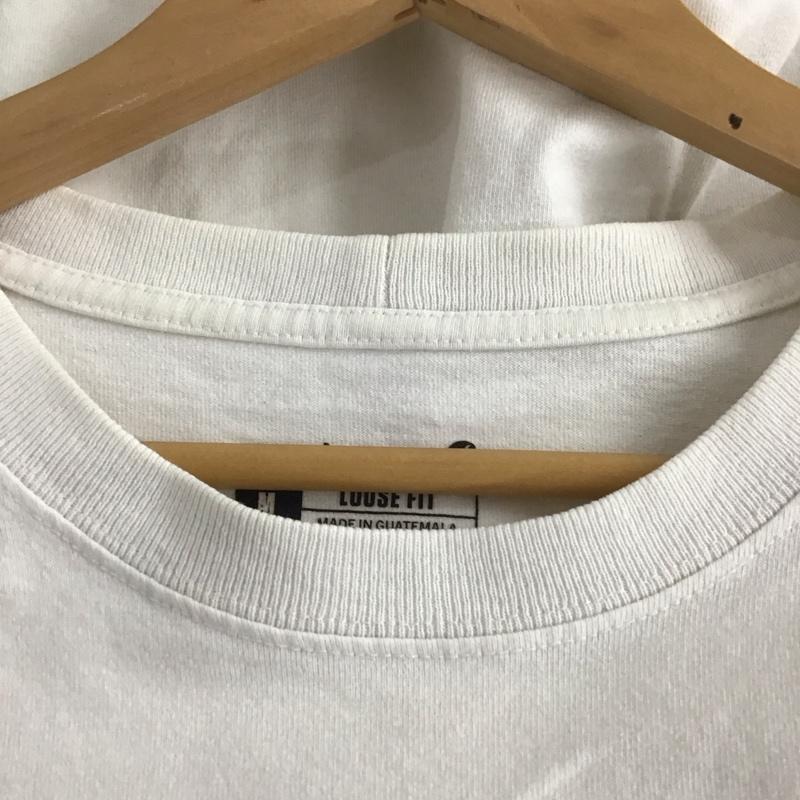 カーハート Carhartt Tシャツ 半袖 半袖カットソー プリントTシャツ クルーネックカットソー M ロゴ、文字 白 / ホワイト /  メンズ USED 古着 中古 10148543