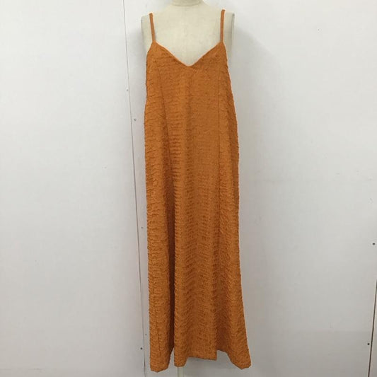 センスオブプレイスバイアーバンリサーチ SENSE OF PLACE by URBAN RESEARCH ワンピース ロングスカート AA45-26S105 ジャガードバックオープンキャミワンピース  橙 / オレンジ /  レディース USED 古着 中古 10116503