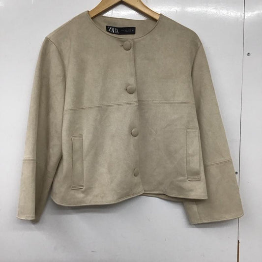 ザラ ZARA ジャケット、上着 ジャケット、ブレザー M 無地 ベージュ / ベージュ /  レディース USED 古着 中古 10139384