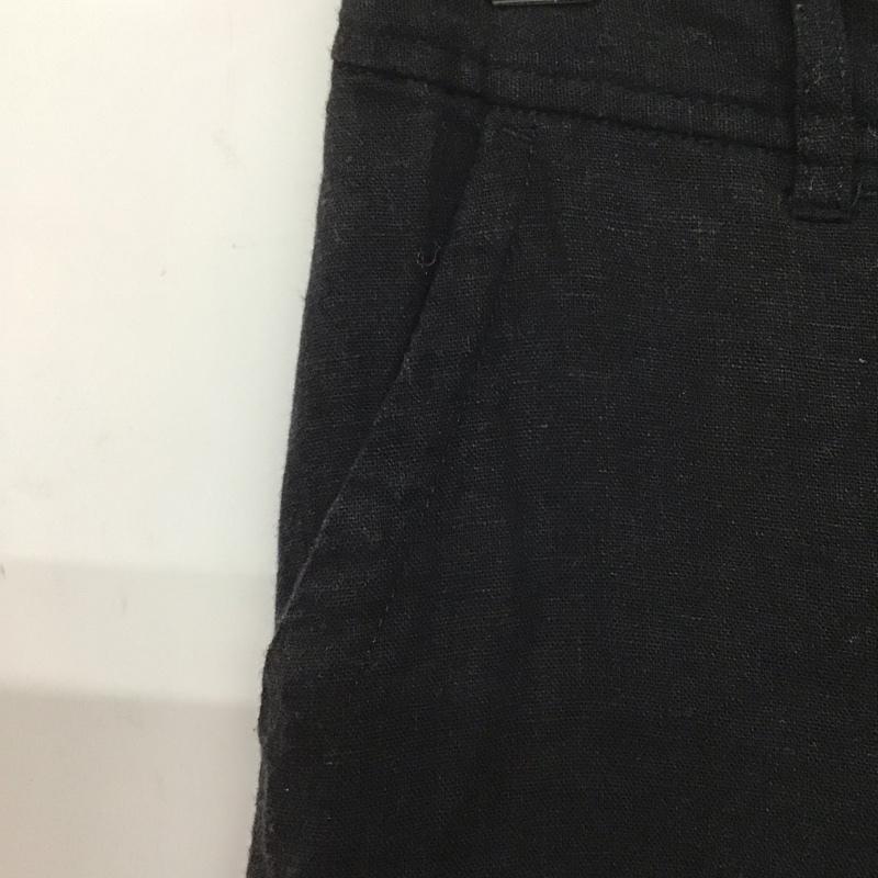 ニコアンド niko and... ボトムス ボトムス リネンパンツ L 無地 黒 / ブラック /  レディース USED 古着 中古 10133810