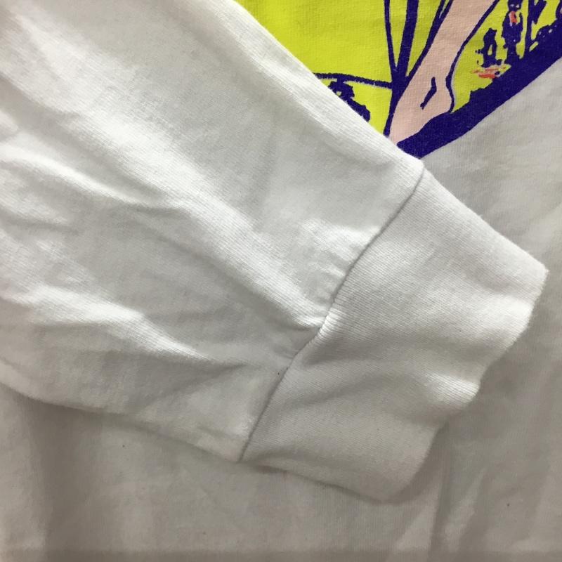 テンダーロイン TENDERLOIN カットソー 長袖 proclub コラボ 長袖カットソー プリントTシャツ L プリント 白 / ホワイト /  メンズ USED 古着 中古 10114875