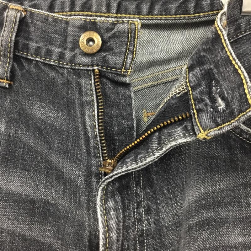 リーバイストラウスアンドコー Levi Strauss & co. パンツ デニム、ジーンズ デニムパンツ ストレートパンツ ワイドパンツ カジュアルパンツ 31インチ 無地 黒 / ブラック /  メンズ USED 古着 中古 10120468