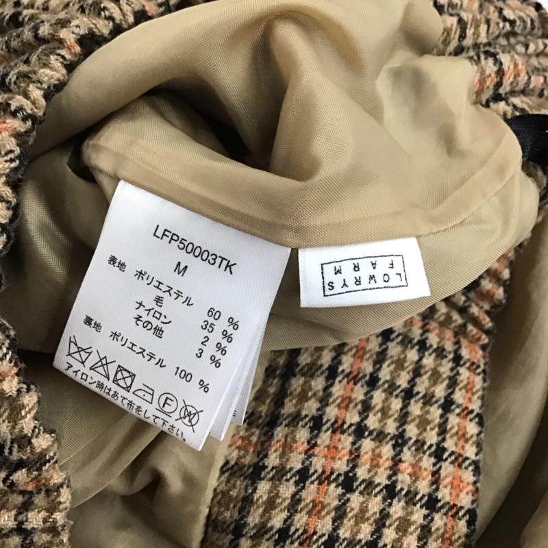 ローリーズファーム LOWRYS FARM スカート ロングスカート LFP50003TK バックスリット タイトスカート M チェック ベージュ / ベージュ / X 黒 / ブラック / X 茶 / ブラウン / X 橙 / オレンジ /  レディース USED 古着 中古 10118756