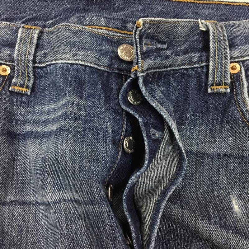 リーバイス Levi s パンツ デニム、ジーンズ PCL16B 501 W36 L32 ボタンフライ 36インチ 無地 青 / ブルー /  メンズ USED 古着 中古 10118934