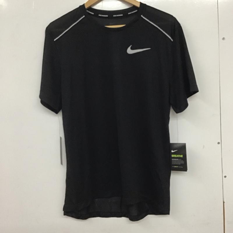ナイキ NIKE Tシャツ 半袖 AJ7566-010 DRI-FIT マイラー メンズ ショートスリーブ ランニングトップ タグ付き M ロゴ、文字 黒 / ブラック /  メンズ USED 古着 中古 10135563