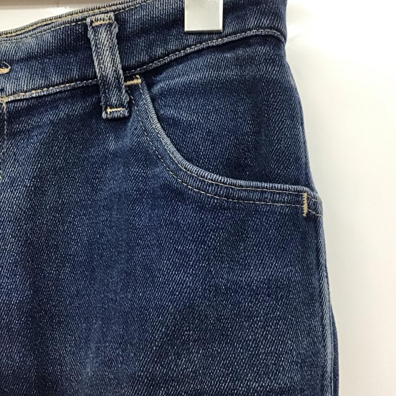 ラングラー Wrangler パンツ デニム、ジーンズ ハイウエスト ストレッチ ロゴ、文字 青 / ブルー /  メンズ USED 古着 中古 10112665