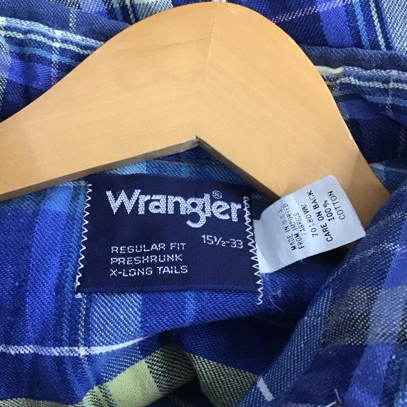 ラングラー Wrangler シャツ、ブラウス 長袖 長袖シャツ チェックシャツ カラーシャツ XL チェック マルチカラー / マルチカラー /  メンズ USED 古着 中古 10131443