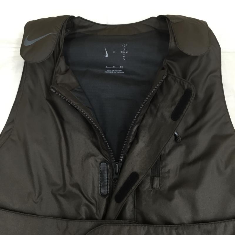 ナイキ NIKE ジャケット、上着 ダウンベスト DM1278-220 ポリエステル　トラヴィススコット XL 無地 茶 / ブラウン /  メンズ USED 古着 中古 10139262