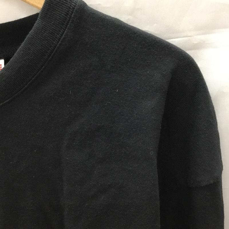 アンティクローズ ANTIQULOTHES Tシャツ 長袖 20-197-01-047-19-2 Goodwear ロンT クルーネック M 無地 黒 / ブラック /  メンズ USED 古着 中古 10119305