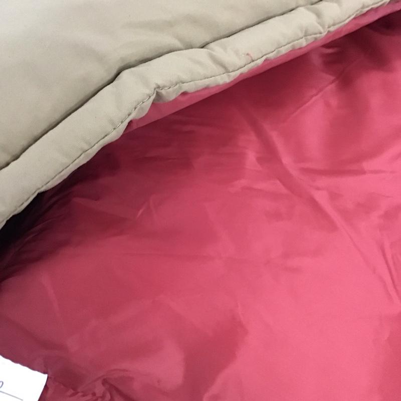 ファーストダウン FIRST DOWN ベスト ベスト ダウンベスト ノースリーブ 前ボタン L ロゴ、文字 ベージュ / ベージュ /  メンズ USED 古着 中古 10142864