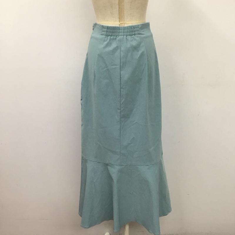 センスオブプレイスバイアーバンリサーチ SENSE OF PLACE by URBAN RESEARCH スカート ロングスカート AA34-25B001 ストレッチハイウエストマーメイドスカート M 無地 水色 / ライトブルー /  レディース USED 古着 中古 10112986