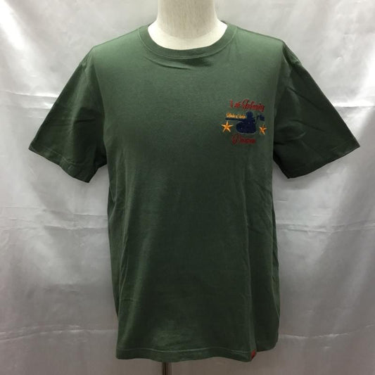 ステュディオ・ダ・ルチザン STUDIO D ARTISAN Tシャツ 半袖 XL 刺繍 緑 / グリーン /  メンズ USED 古着 中古 10108734