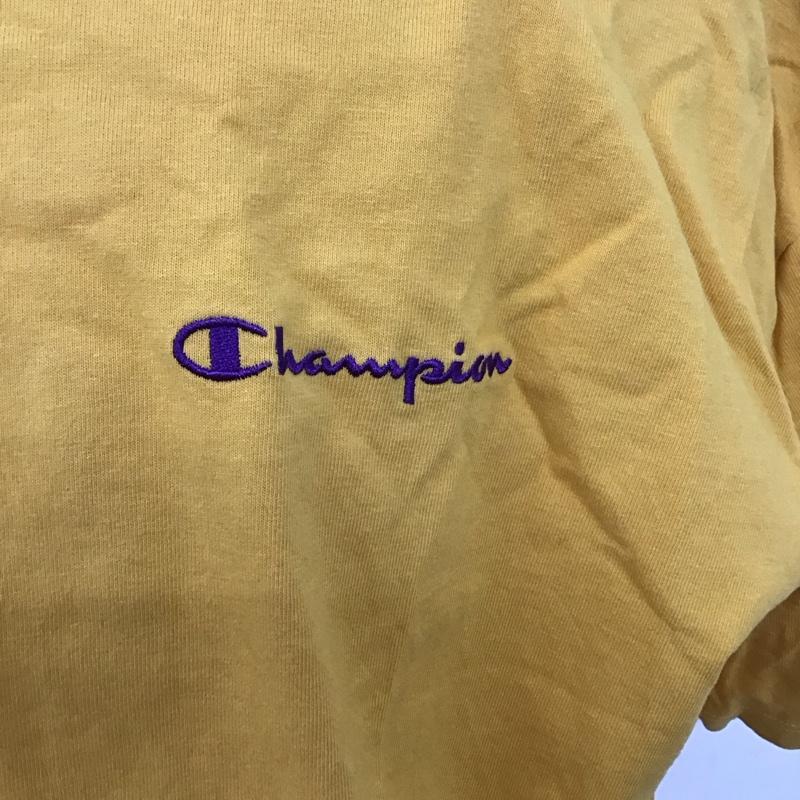 チャンピオン Campion Tシャツ 半袖 L 無地 黄 / イエロー /  メンズ USED 古着 中古 10128256