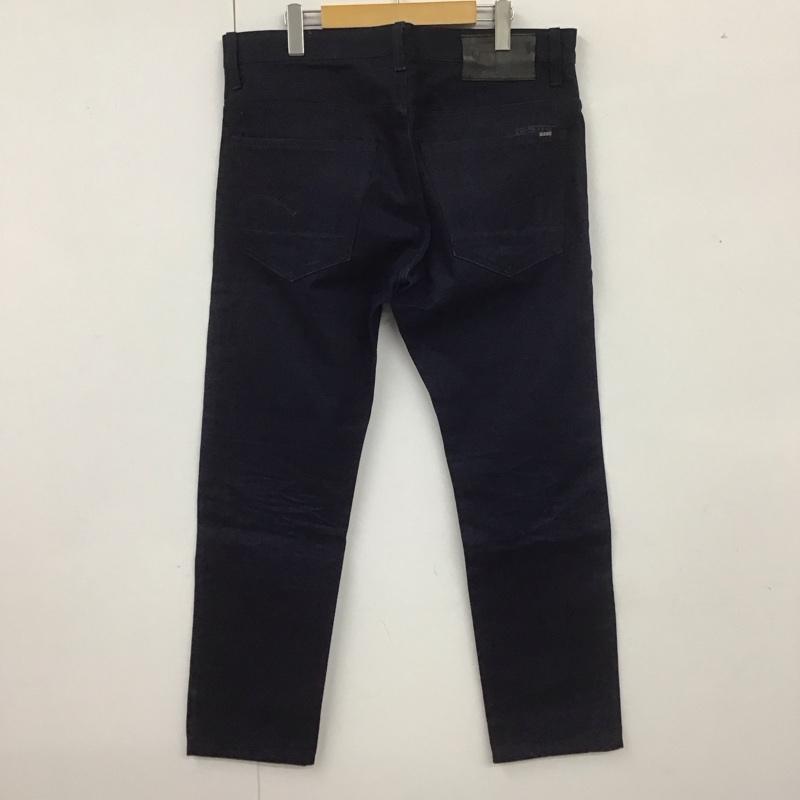 ジースターロゥ G-STAR RAW パンツ デニム、ジーンズ デニムパンツ ワーカージーンズ カジュアルパンツ ストレートパンツ 34インチ 無地 紺 / ネイビー /  メンズ USED 古着 中古 10107260
