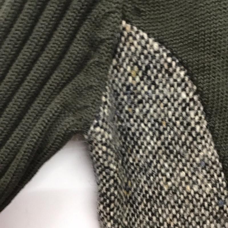 ヒューゴボス HUGO BOSS ニット、セーター 長袖 長袖ニットカットソー クルーネック セーター 無地 カーキ / カーキ /  メンズ USED 古着 中古 10137482