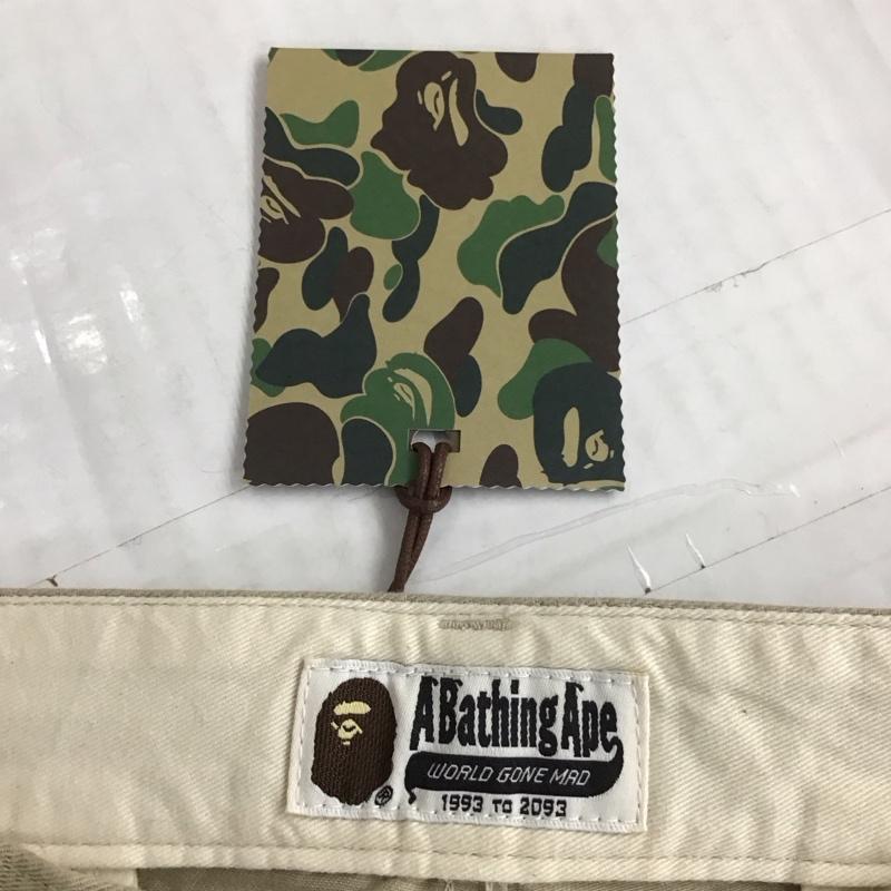 アベイシングエイプ A BATHING APE パンツ チノパン チノパン カジュアルパンツ ワイドパンツ ストレートパンツ L 無地 ベージュ / ベージュ /  メンズ USED 古着 中古 10109785