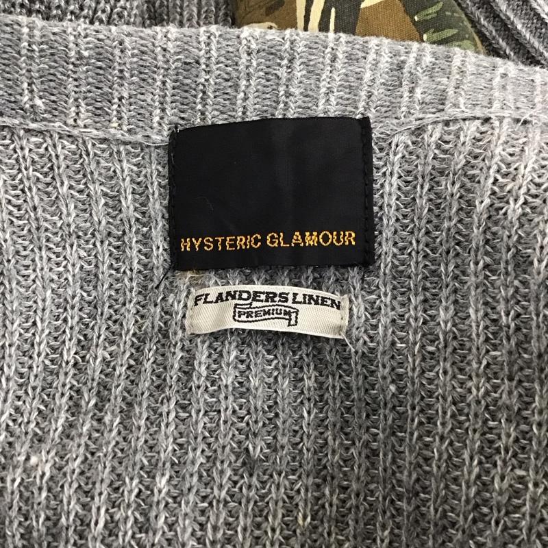 ヒステリックグラマー HYSTERIC GLAMOUR カーディガン 長袖 FREE 無地 灰 / グレー /  レディース USED 古着 中古 10117240