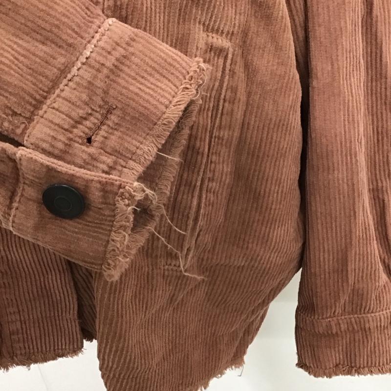 ザラ ZARA ジャケット、上着 ジャケット、ブレザー 8498 898 645 コーデュロイジャケット フリンジ L 無地 桃 / ピンク /  レディース USED 古着 中古 10119599