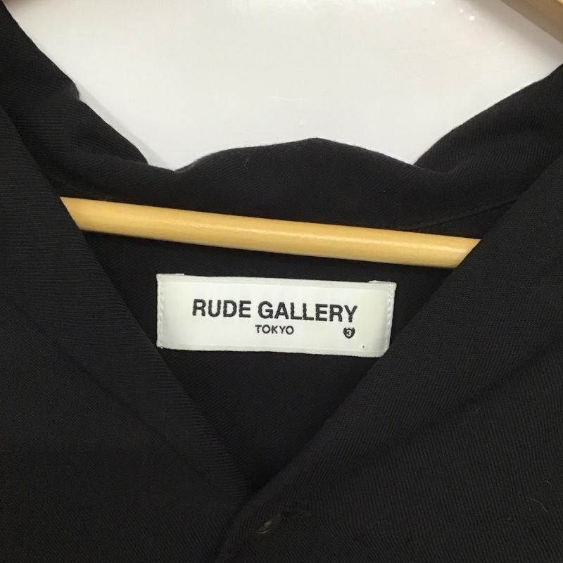 ルードギャラリー RUDE GALLERY シャツ、ブラウス 半袖 半袖シャツ 刺繍シャツ ポケットシャツ 3 ロゴ、文字 黒 / ブラック /  メンズ USED 古着 中古 10129452