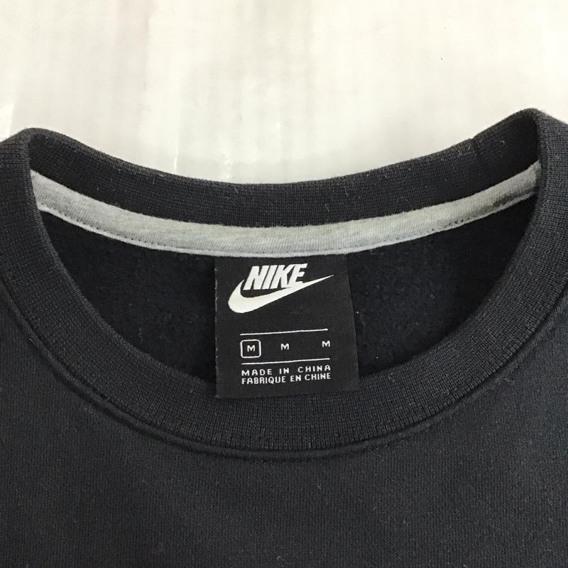 ナイキ NIKE トレーナー 長袖 928700-010 スウェット 裏起毛 M ロゴ、文字 黒 / ブラック /  メンズ USED 古着 中古 10123277