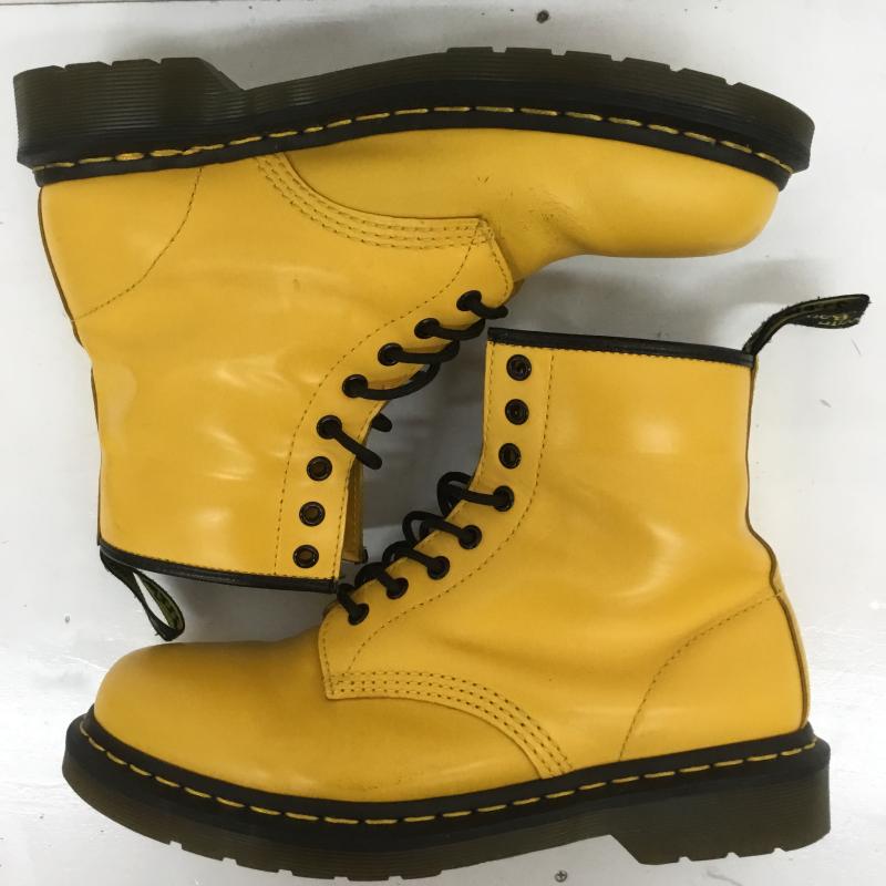 ドクターマーチン Dr.Martens 革靴 革靴 1460 8EYE BOOT YELLOW 24614700 US：9 無地 黄 / イエロー /  メンズ USED 古着 中古 10110126
