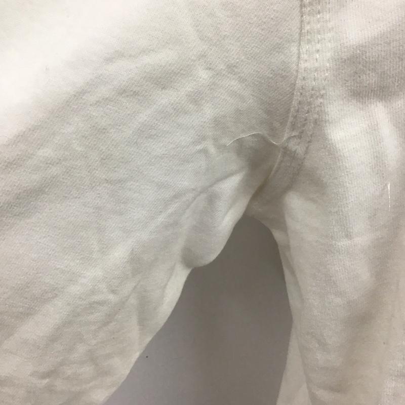 ザラ ZARA カットソー 長袖 長袖カットソー クルーネックカットソー ロングスリーブカットソー プリントTシャツ L 無地 白 / ホワイト /  メンズ USED 古着 中古 10114199