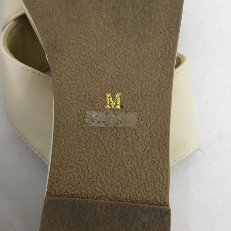 グローブ grove サンダル サンダル M 無地 アイボリー / アイボリー /  レディース USED 古着 中古 10130586