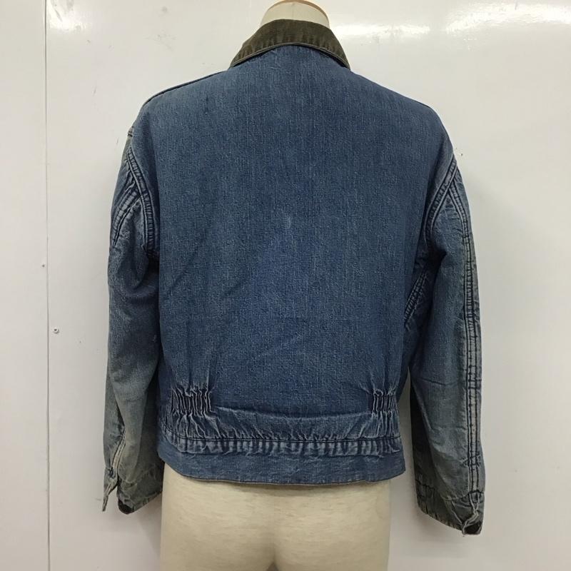 古着 USED ジャケット、上着 ジャケット、ブレザー デニムジャケット 60s 70s ウィップコード デニムワークJKT gripperzipper 42 無地 インディゴ / インディゴ /  メンズ USED 古着 中古 10124763