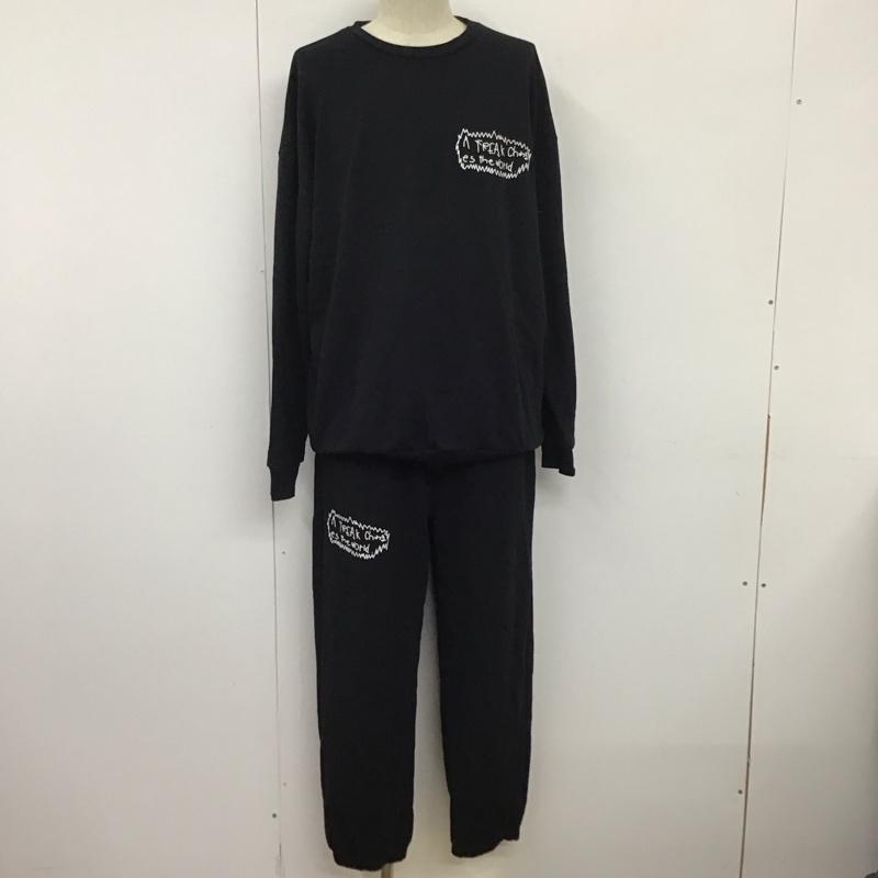 フリークスストア FREAK S STORE セットアップ セットアップ セットアップ スウェットトレーナー スウェットパンツ 2点セット XL ロゴ、文字 黒 / ブラック /  メンズ USED 古着 中古 10131609