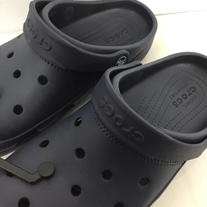 クロックス crocs サンダル サンダル 23cm 23.0cm 無地 紺 / ネイビー /  レディース USED 古着 中古 10125552