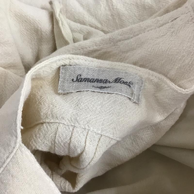 サマンサモスモス Samansa Mos2 ワンピース ロングスカート 1106228 レース貼りノースリワンピース FREE レース柄 アイボリー / アイボリー /  レディース USED 古着 中古 10112361