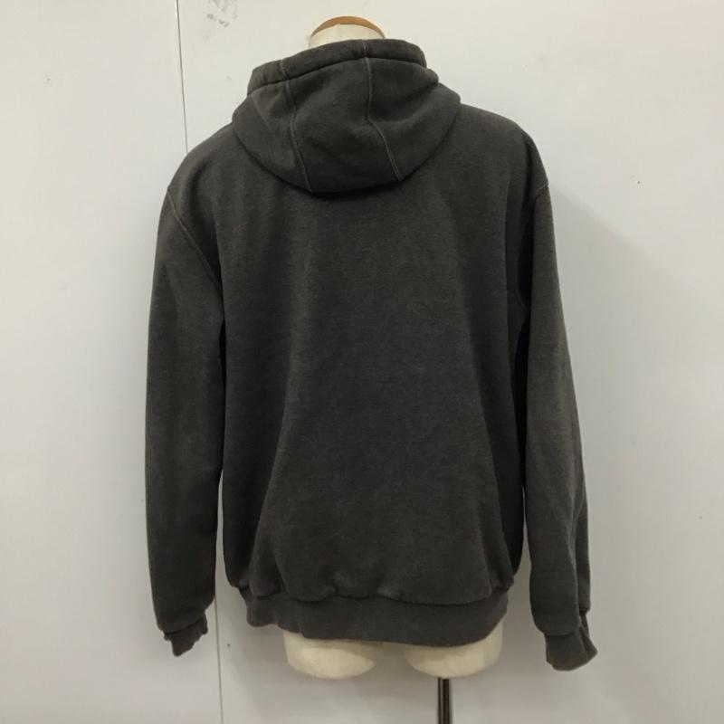 カーハート Carhartt パーカー 長袖 長袖パーカー フード付きパーカー プリントスウェット トレーナー M ロゴ、文字 灰 / グレー /  メンズ USED 古着 中古 10123580