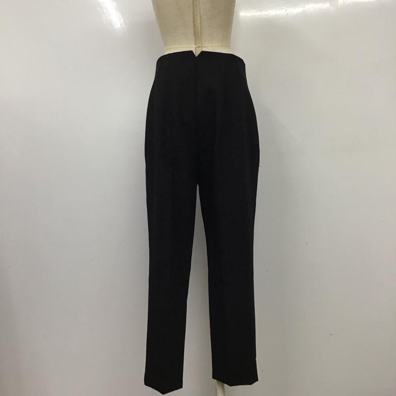 ザラ ZARA パンツ スラックス スラックス ワイドパンツ センタータックパンツ M 無地 黒 / ブラック /  レディース USED 古着 中古 10118520