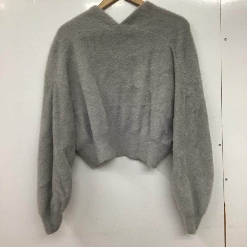 ココ ディール COCO DEAL カーディガン 長袖 72633246 ショートフェザーニットガウン タグ付き 2 無地 灰 / グレー /  レディース USED 古着 中古 10146400