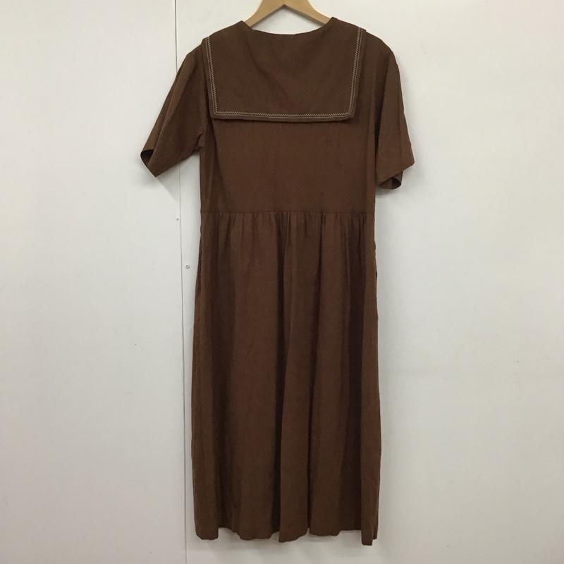 エヘカソポ ehka sopo ワンピース ロングスカート FREE 無地 茶 / ブラウン /  レディース USED 古着 中古 10131495