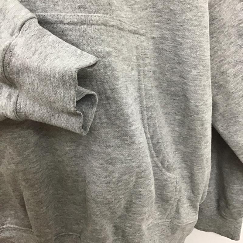 ナイキ NIKE パーカー 長袖 長袖パーカー プルオーバーパーカー プリントスウェット トレーナー XXL ロゴ、文字 灰 / グレー /  メンズ USED 古着 中古 10123953