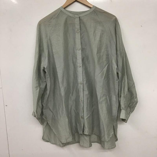 オリーブデオリーブ OLIVE des OLIVE シャツ、ブラウス 長袖 シアーシャツ FREE 無地 灰 / グレー /  レディース USED 古着 中古 10136642