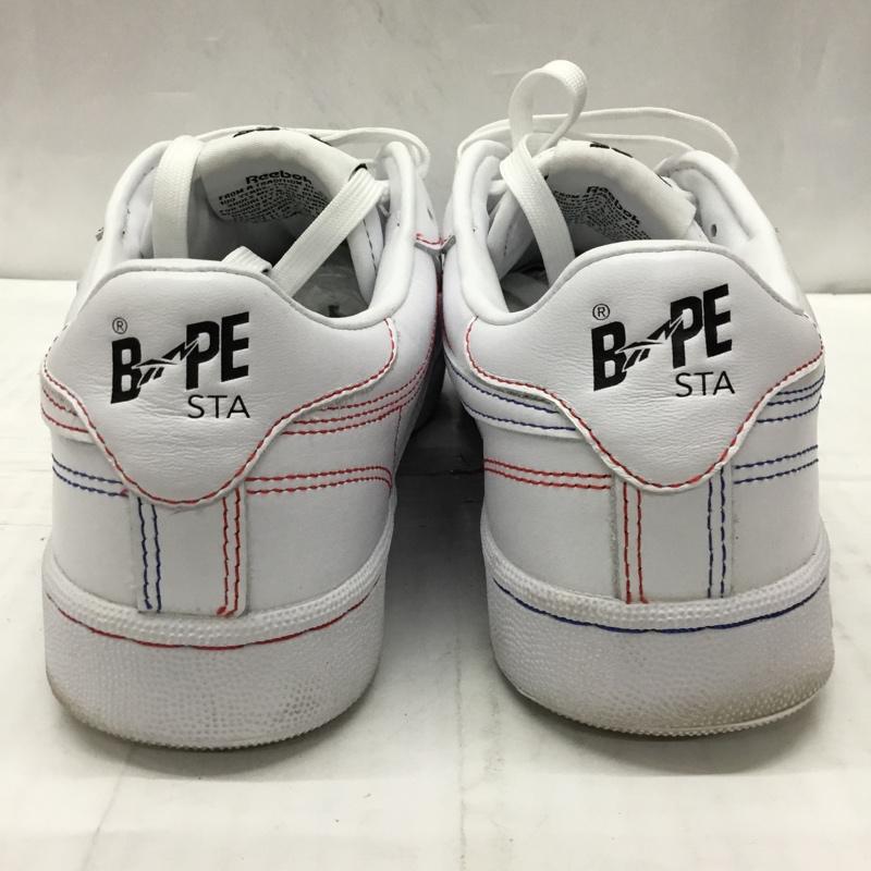 アベイシングエイプ A BATHING APE スニーカー スニーカー Q47367 Reebok BAPE CLUB C 85 26cm 箱有 26.0cm ロゴ、文字 白 / ホワイト /  メンズ USED 古着 中古 10107629