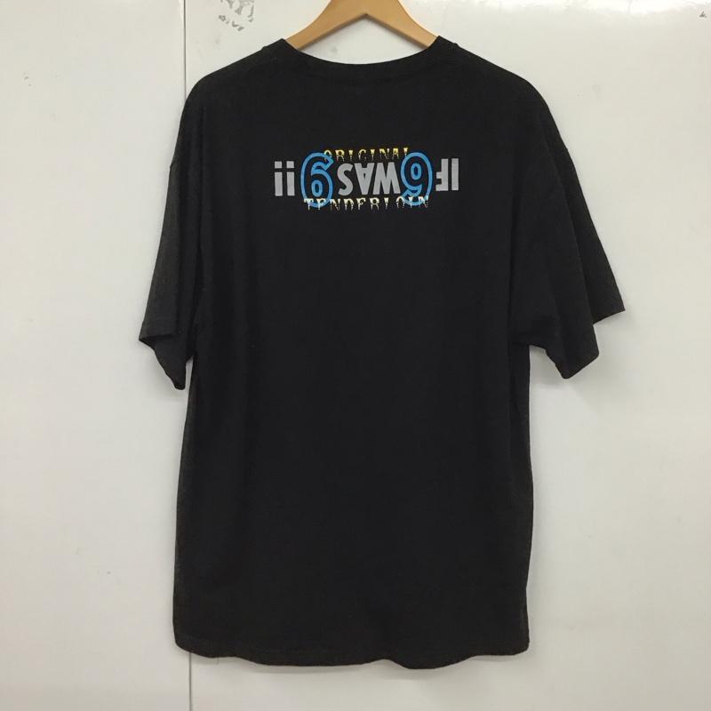 テンダーロイン TENDERLOIN Tシャツ 半袖 半袖カットソー プリントTシャツ クルーネックカットソー XL プリント 黒 / ブラック /  メンズ USED 古着 中古 10130017